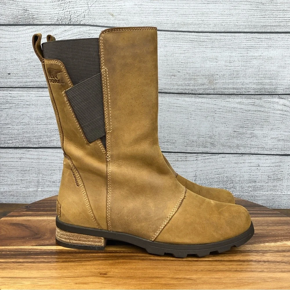 Sorel Emelie Mid Calf Nubuck Leather Waterproof Boot NL2679-286 Women’s Size 6.5